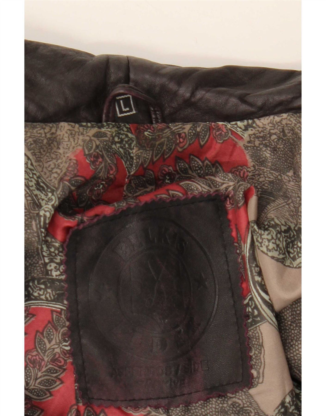 Vintage Damen Lederjacke UK 12 Mittelschwarzes Leder