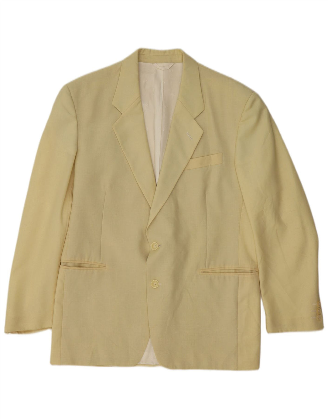 Renato Balestra Herren 2-Knopf-Blazerjacke IT 50 Große gelbe Wolle