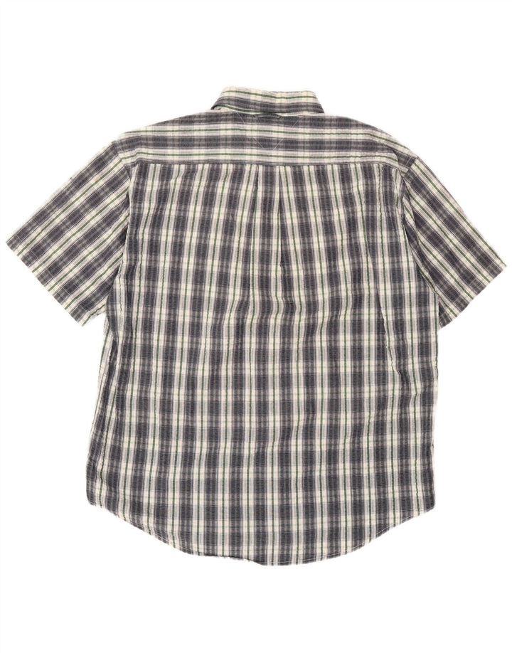Tommy Hilfiger Herren Kurzarmhemd XL grau kariert