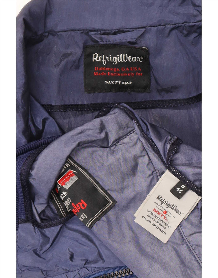 Refrigiwear Herren Bomberjacke IT 46 Small Blue Colourblock Polyamid