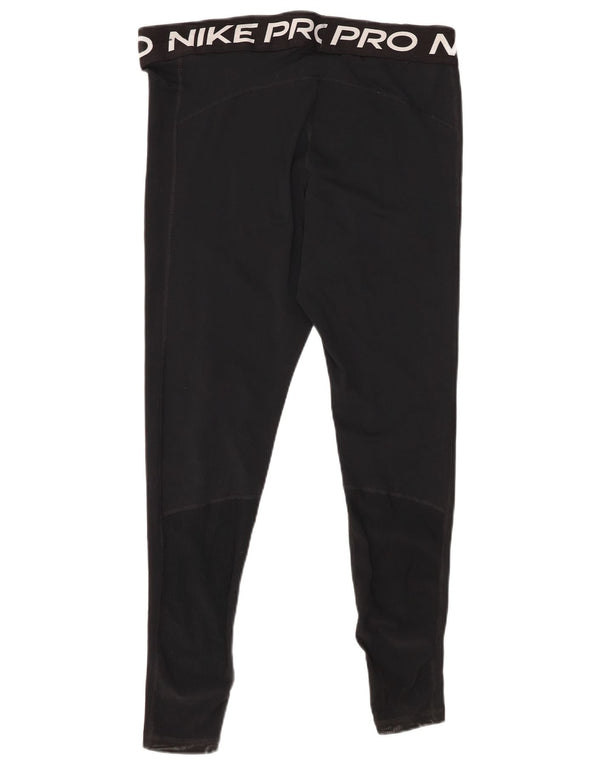 Nike Womens Graphic Leggings UK 18 XL Black Polyester