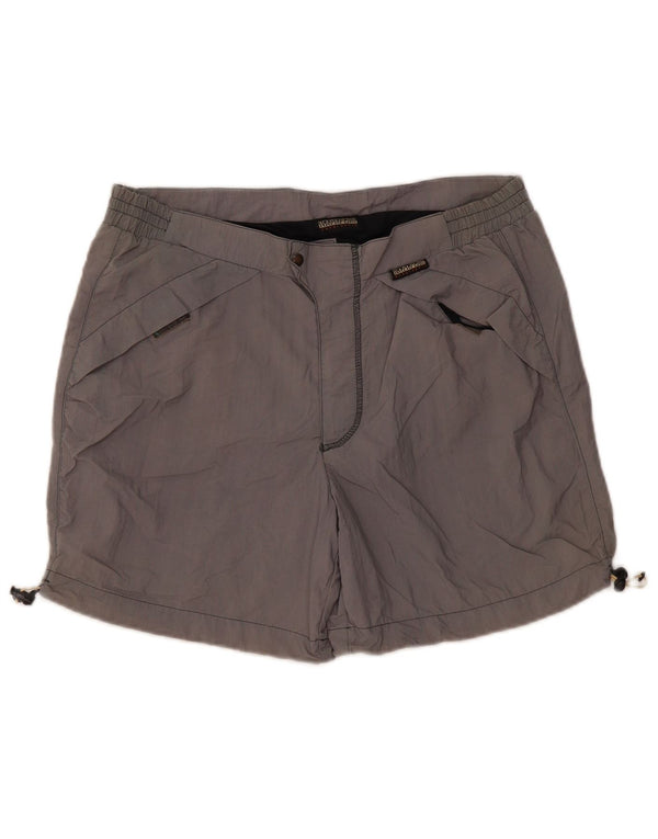 Napapijri Herren-Freizeitshorts XL W38 Graues Polyamid