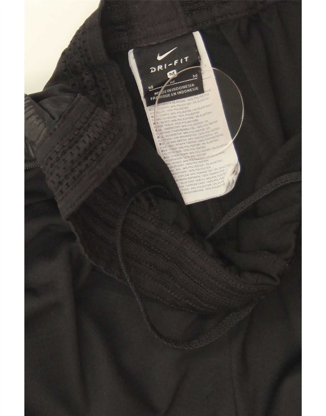 Nike Damen Dri Fit Trainingshose UK 12 Medium Schwarz Polyester