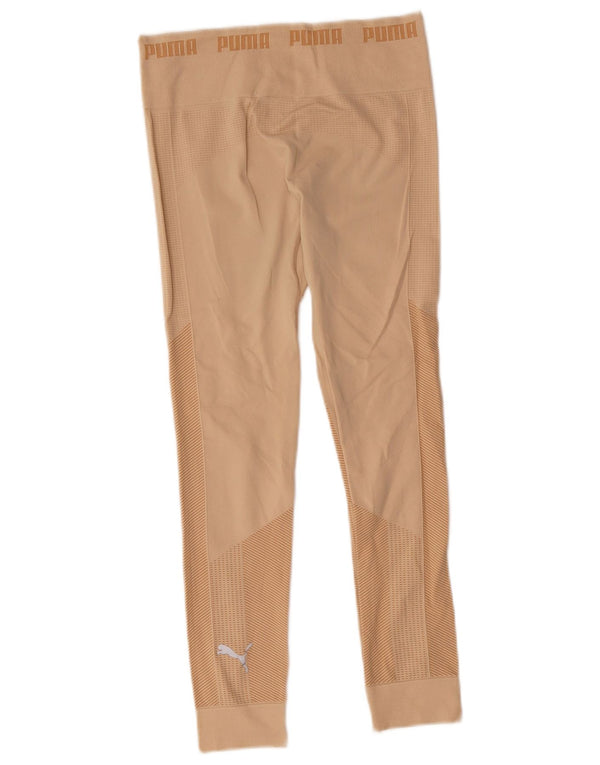 Puma Damen Graphic Leggings UK 12 Medium Beige