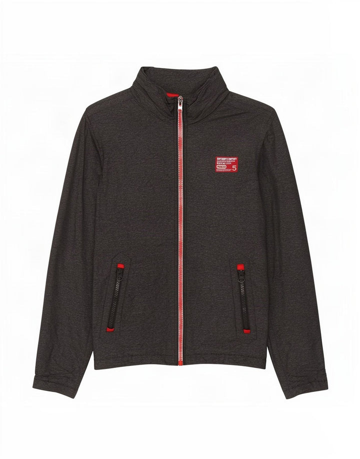 Superdry Herren Windjacke UK 36 Small Graues Nylon