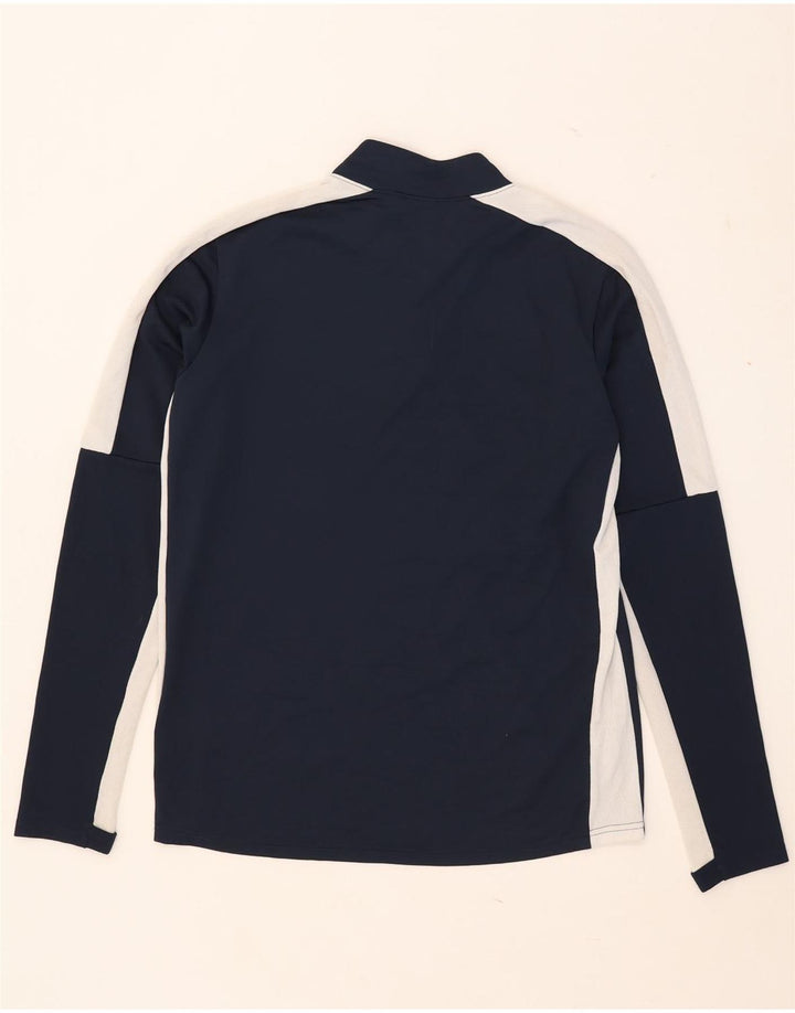 Nike Herren Dri Fit Pullover-Trainingsanzug-Oberteil, mittelgroß, Marineblau, Farbblock