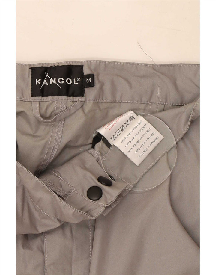 Kangol Herren Straight Cargo Hose Medium W32 L30 Grau Polyester