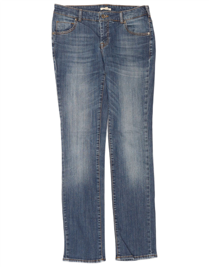 White Stuff Lange, schmale Damenjeans, UK 12, M, W30, L32, Blau, Baumwolle