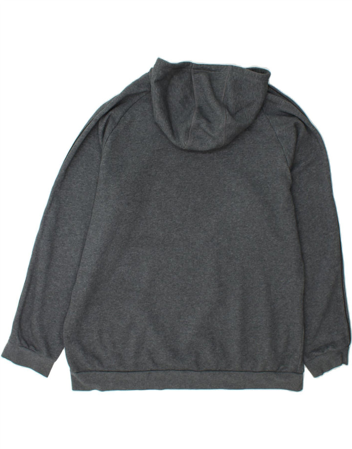 ADIDAS Mens Hoodie Jumper 2XL Grey Cotton Vintage Adidas and Second-Hand Adidas from Messina Hembry 