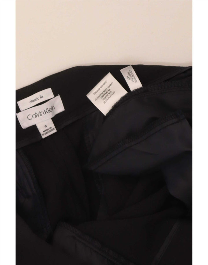 Calvin Klein Damen gerade Anzughose US 6 Medium W32 L32 Schwarz