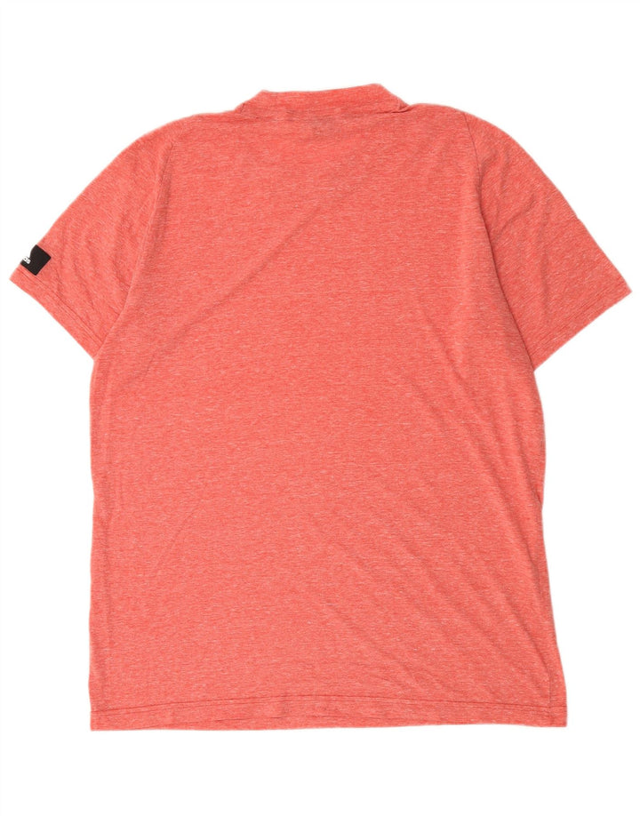 Adidas Herren T-Shirt Top Large Rosa meliert Polyester