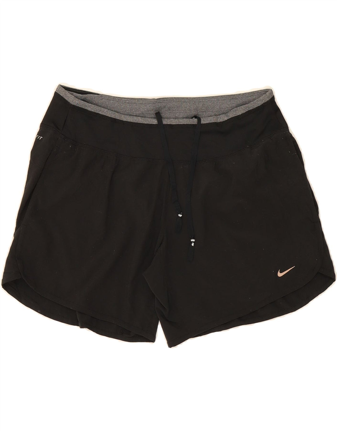 NIKE Damen Dri Fit Sport Shorts UK 14 Medium Schwarz Polyester