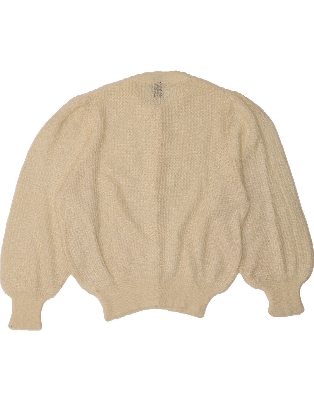 VINTAGE Womens Cardigan Sweater IT 48 XL Off White Acrylic Vintage Vintage and Second-Hand Vintage from Messina Hembry 