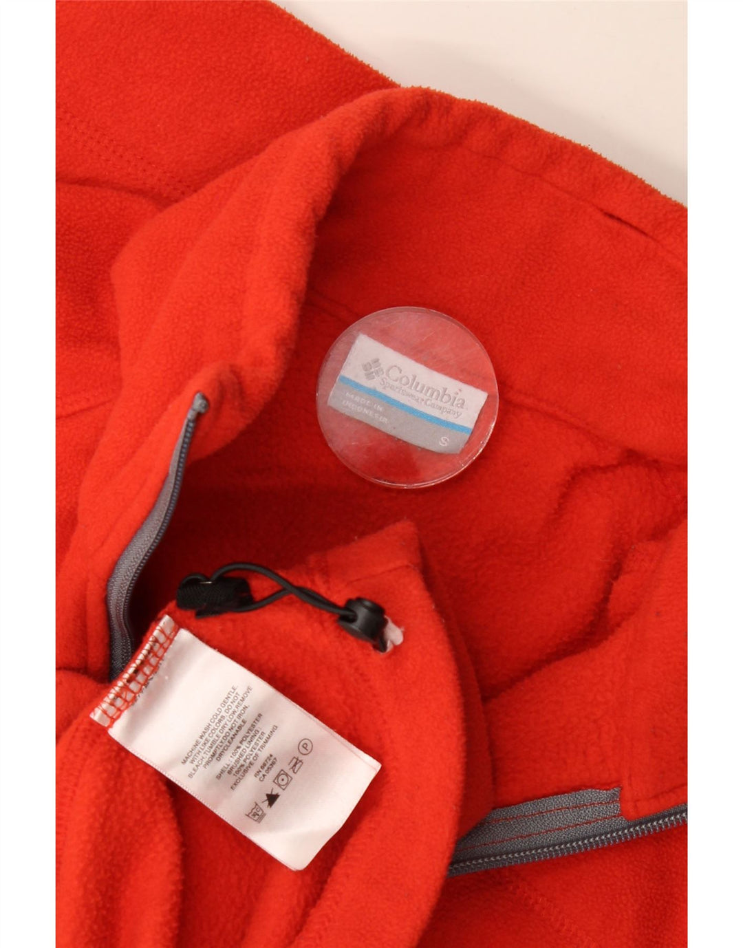 Columbia Herren Fleecejacke UK 36 Small Rot Polyester