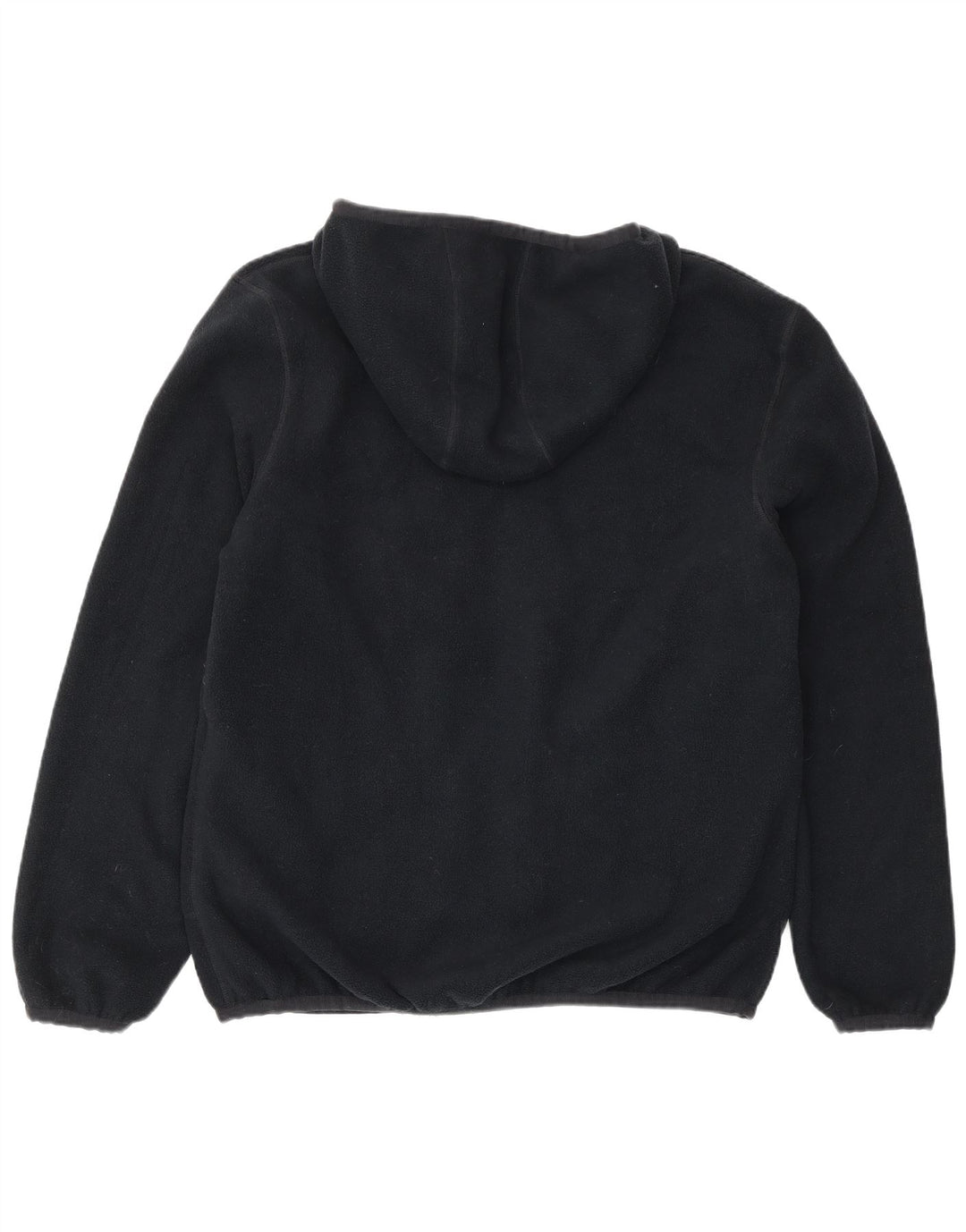K-Way Herren-Fleecejacke mit Kapuze, wendbar, Größe 40, Marineblau, Polyester