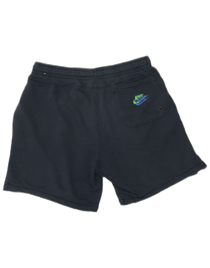 Nike Herren-Sportshorts mit Grafik, mittelgroß, marineblau, Baumwolle