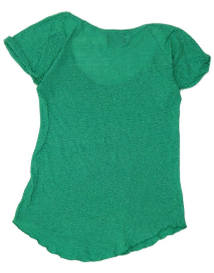 Zara Damen T-Shirt Top UK 10 Small Grün