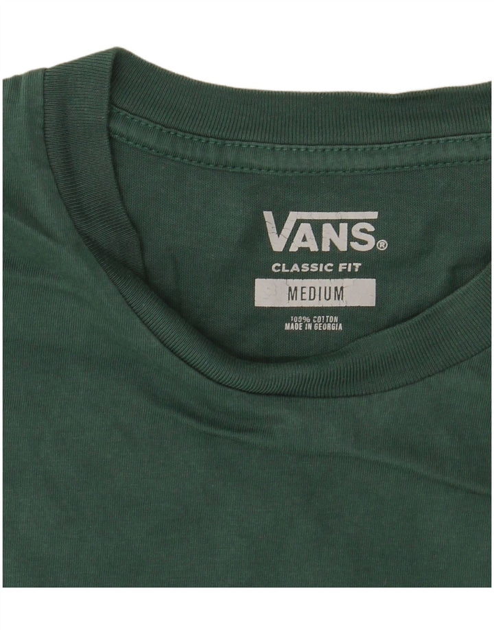 VANS Herren-T-Shirt mit klassischer Passform, mittelgrüne Baumwolle