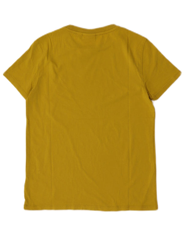 Napapijri T-Shirt-Oberteil für Jungen, 11–12 Jahre, gelbe Baumwolle