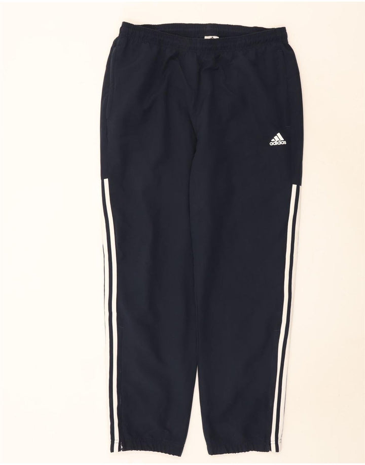 Adidas Herren-Trainingshose, groß, marineblau, Polyester