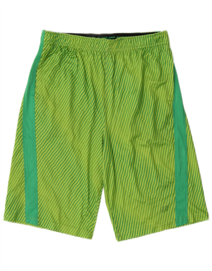 Russell Athletic Sportshorts für Jungen, 13–14 Jahre, grün gestreift, Polyester