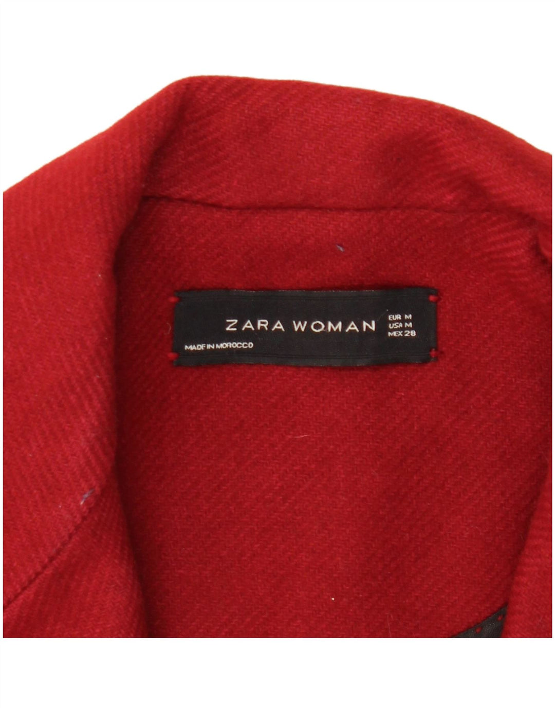 Zara Damen Mantel UK 12 Mittelrot