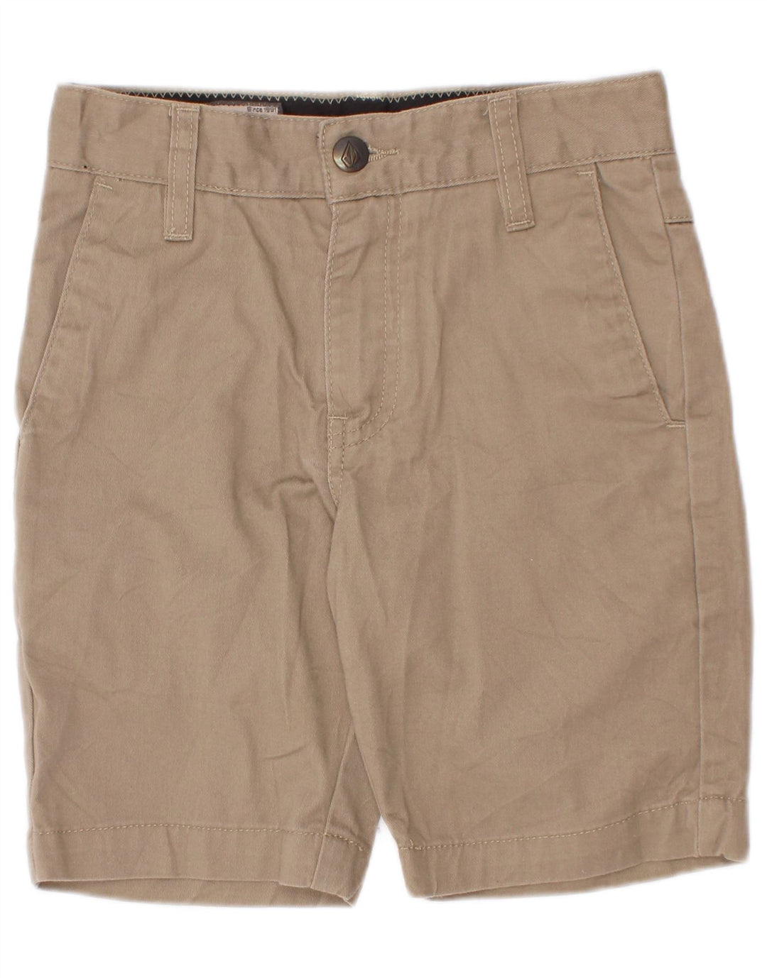 Volcom Chino-Shorts für Jungen, 7–8 Jahre, W22, beige Baumwolle