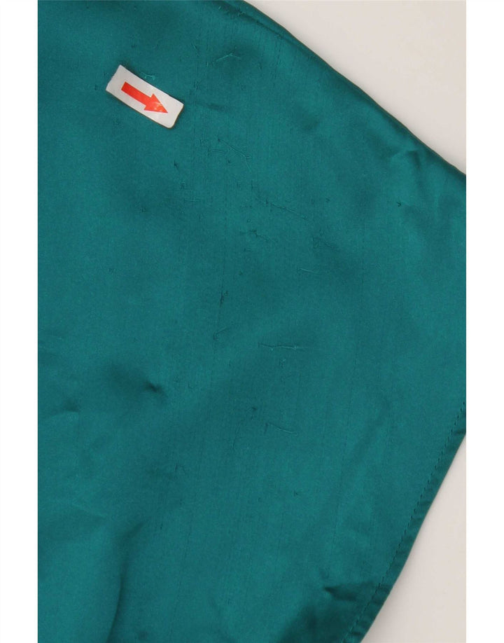 Zara Damen Crop Bluse Top UK 6 XS Grün Polyester