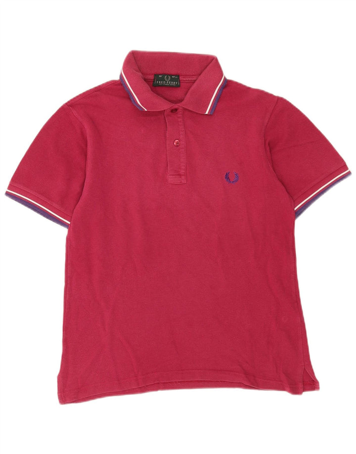 Fred Perry Herren-Poloshirt, klein, rosa Baumwolle