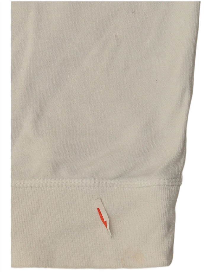 Wrangler Herren-Sweatshirtpullover, Größe S, Weiß, Farbblockdesign