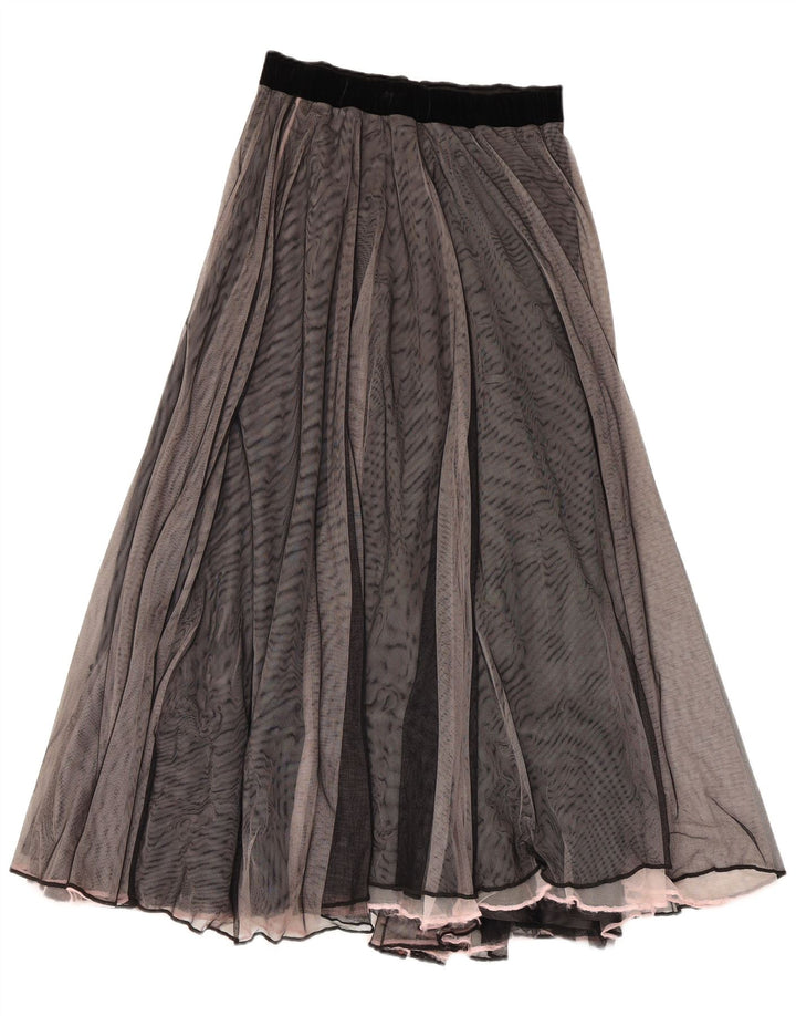 GABI LAUTON Damen ausgestellter Rock EU 40 Medium W28 Schwarz Polyester