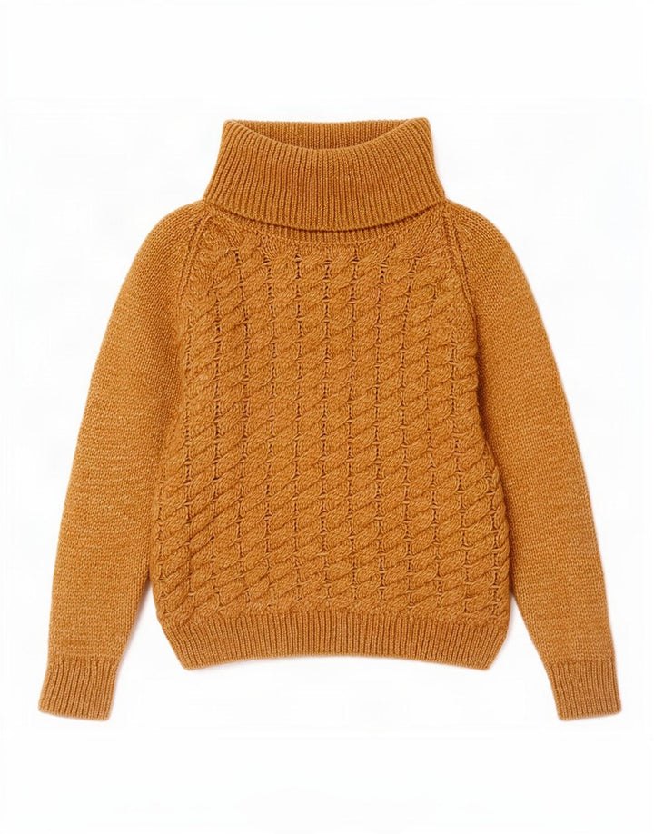 Massimo Dutti Rollkragenpullover für Damen, UK 14, Mittelbraun, Acryl