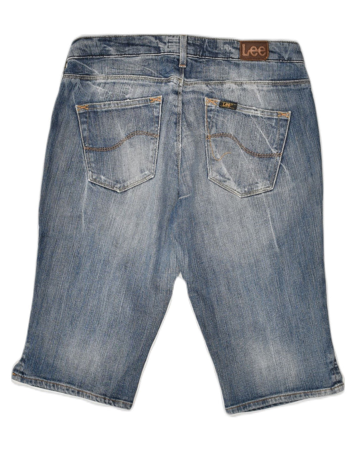LEE Womens Denim Shorts W32 Large  Blue Cotton | Vintage Lee | Thrift | Second-Hand Lee | Used Clothing | Messina Hembry 