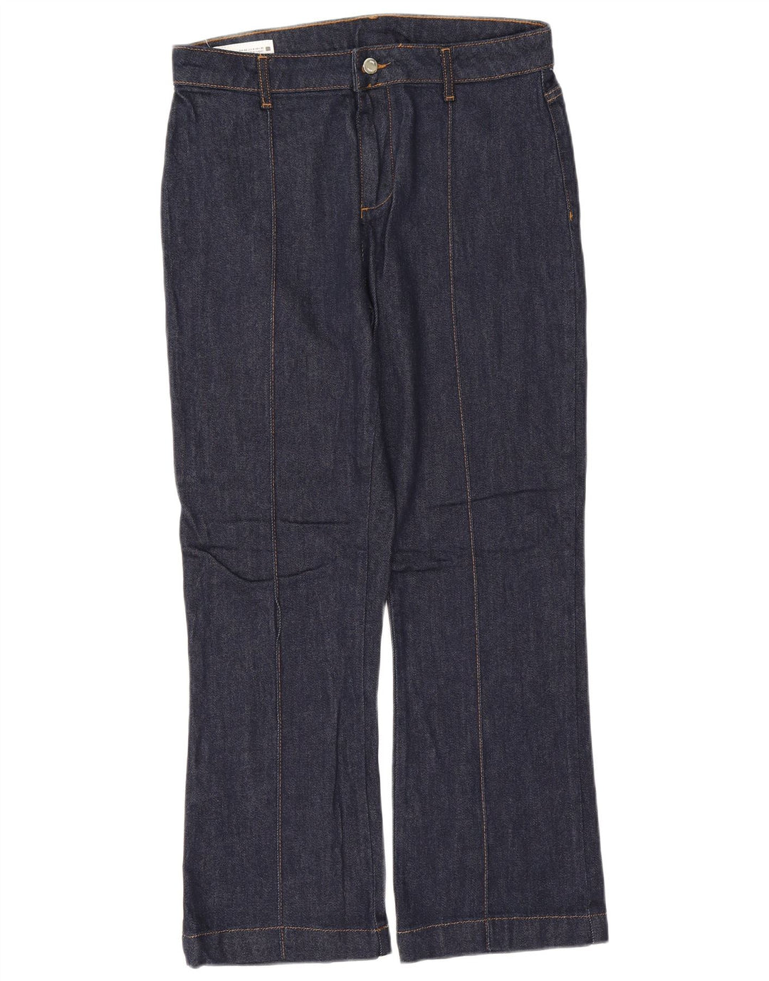 Zara Damen Bootcut Jeans EU 40 Medium W30 L27 Marineblaue Baumwolle