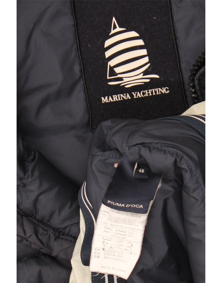 MARINA YACHTING Womens Padded Jacket IT 48 XL Navy Blue Polyamide
