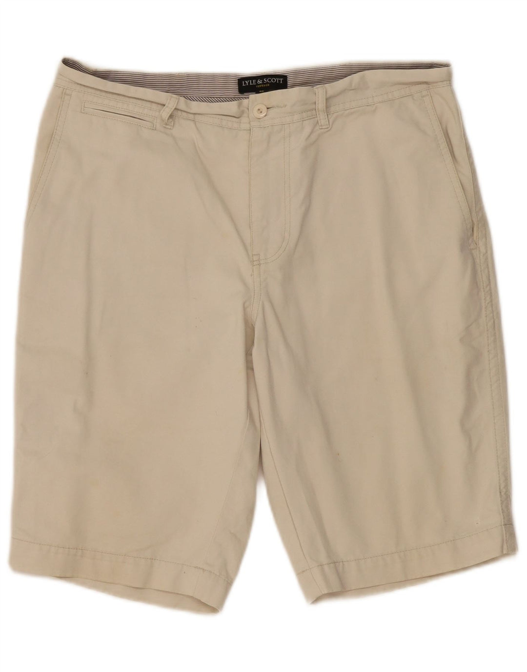 Lyle & Scott Herren Chinoshorts W34 Large Beige