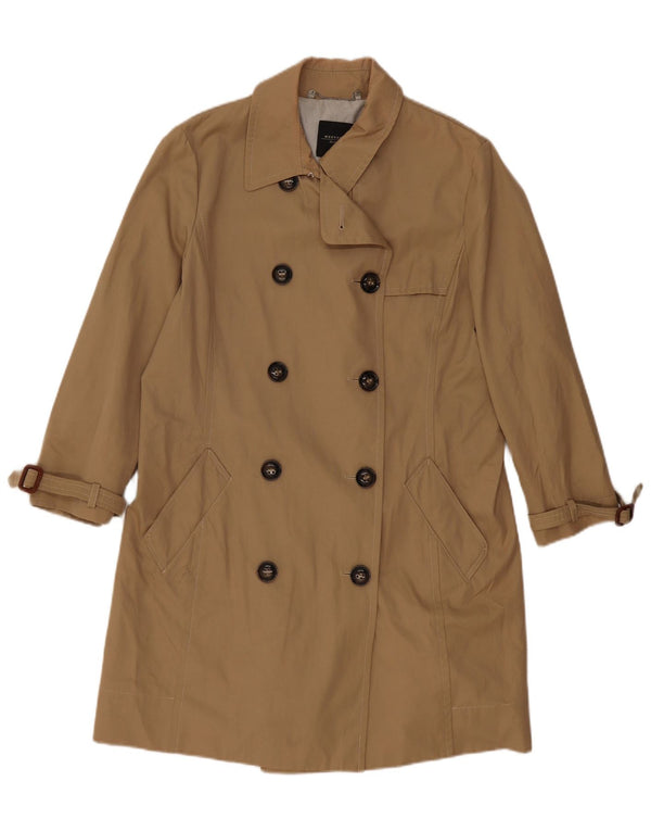 Max Mara Damen Weekend Trenchcoat UK 18 XL Beige Baumwolle