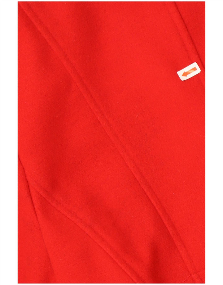 De la Creme Damenmantel UK 12 Mittelrotes Polyester