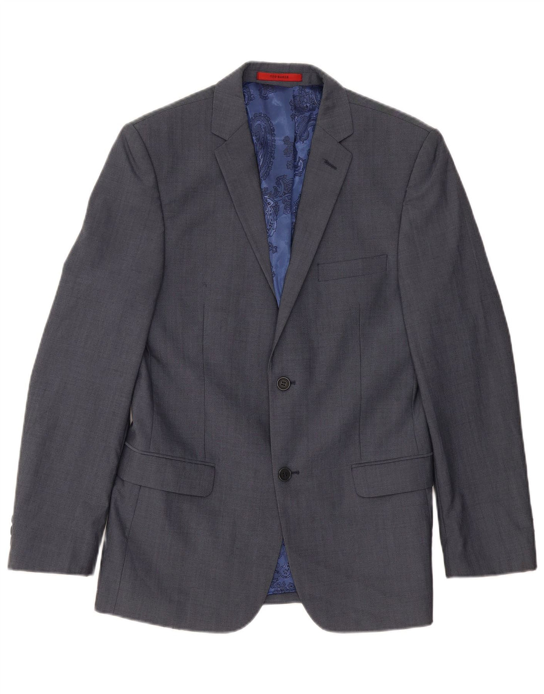Ted Baker Herren-Blazer mit 2 Knöpfen, UK 38, Mittelblau