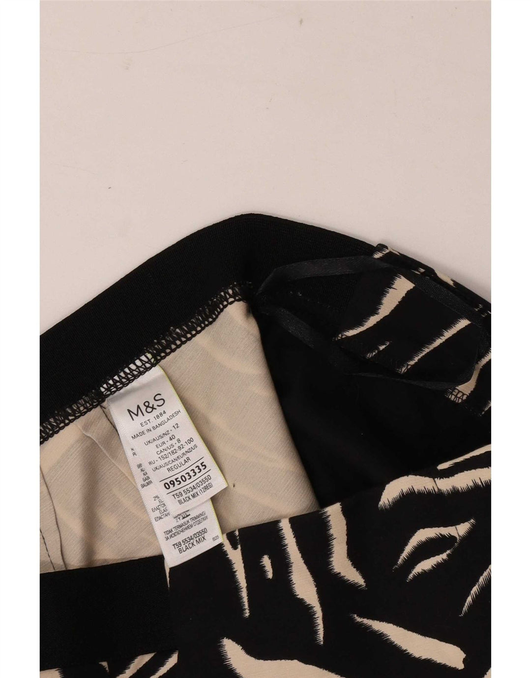 Marks & Spencer Damen Caprihose UK 12 Medium W30 L21 Schwarz