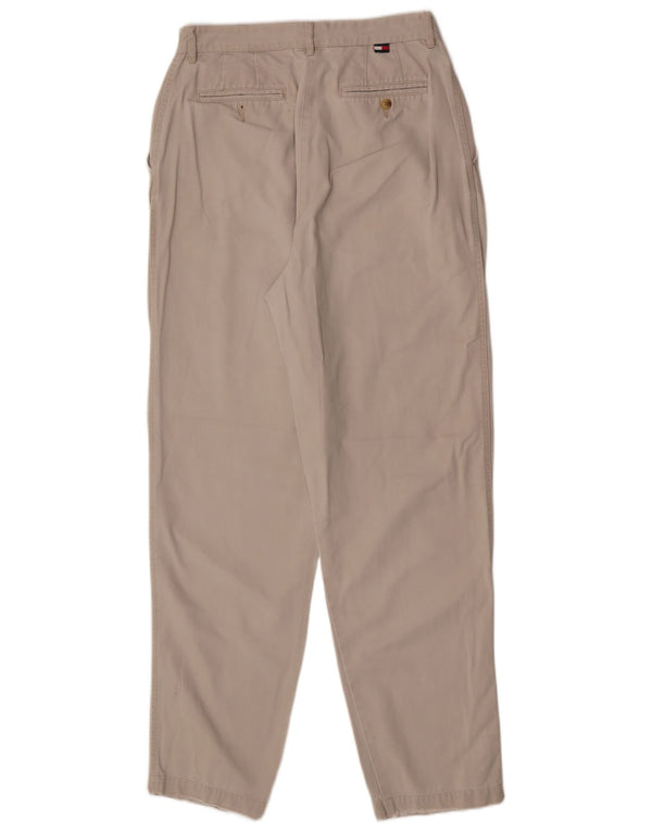 Tommy Hilfiger Damen-Chinohose mit hoher Taille, Größe 10, Größe W28, L32, Beige