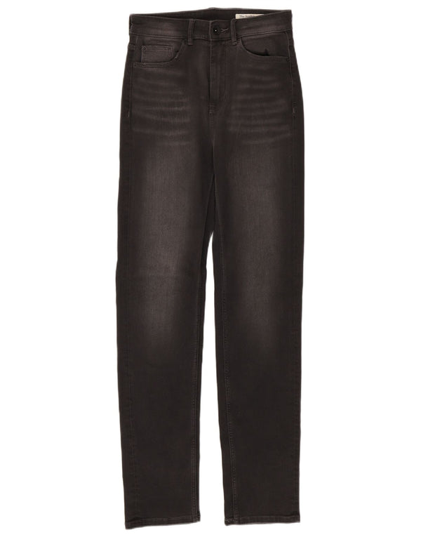 Marks & Spencer Damen Sophia Straight Jeans UK 8 Small W28 L30 Schwarz
