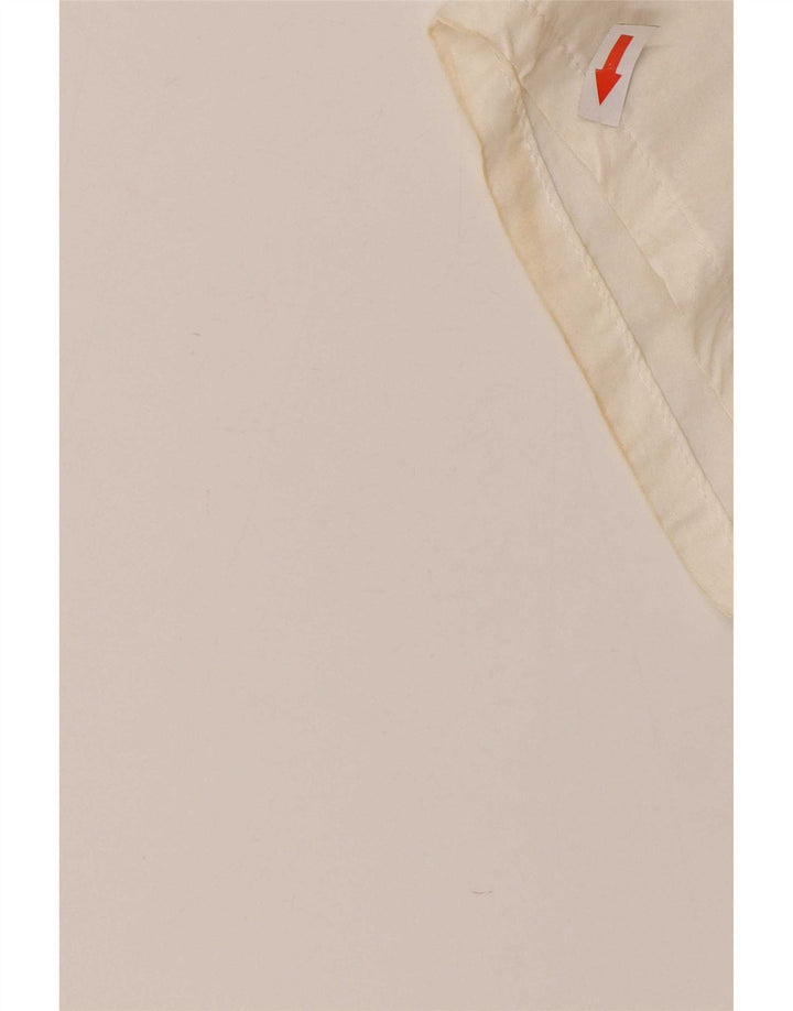 ACCORDO Damen-Hemdbluse mit abstraktem Muster, kurzärmelig, Gr. 46, Weiß