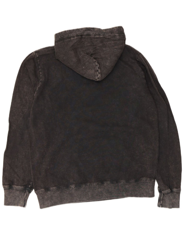 Franklin Marshall Herren-Kapuzenpullover mit Grafik, mittelschwarz, Baumwolle