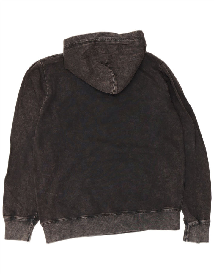 Franklin Marshall Herren-Kapuzenpullover mit Grafik, mittelschwarz, Baumwolle