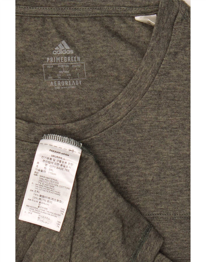 Adidas Herren Aeroready T-Shirt Top Large Grau Polyester