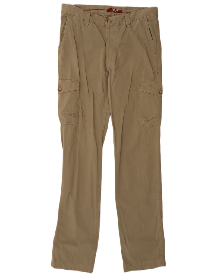Carrera Herren gerade Cargohose IT 48 Medium W33 L34 Beige Baumwolle