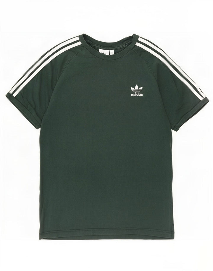 Adidas Herren T-Shirt Top Large Grün Baumwolle