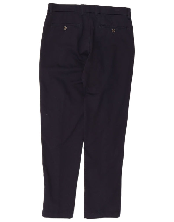 Marks & Spencer Slim Chino-Hose für Herren, W32 L31, marineblaue Baumwolle