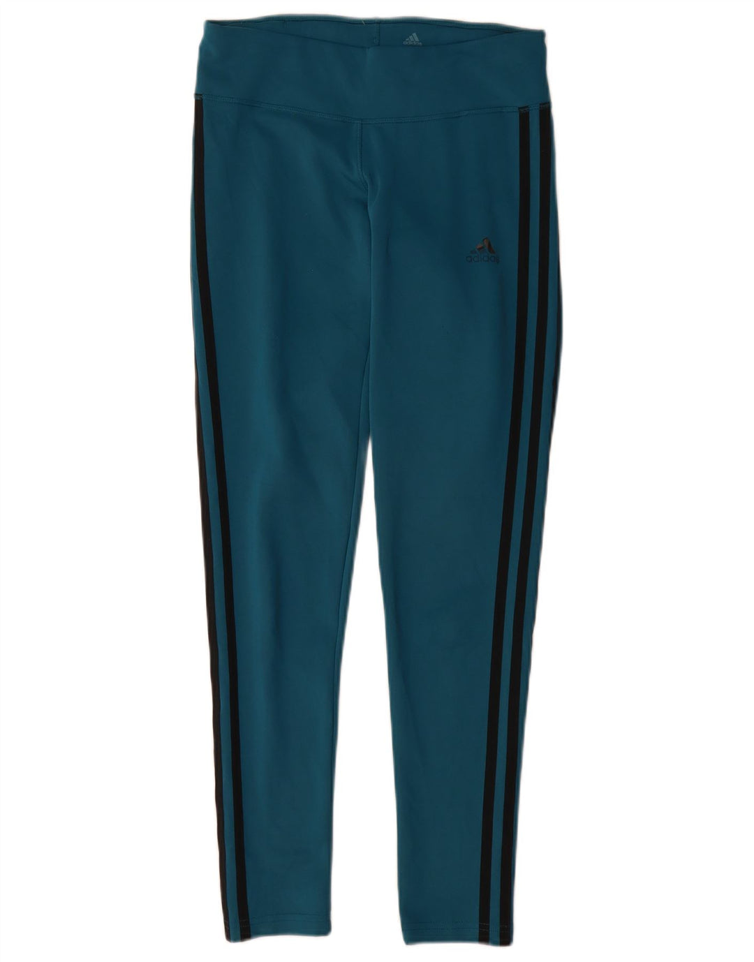 Adidas Damen Climalite Leggings UK 8/10 Small Blau Polyester